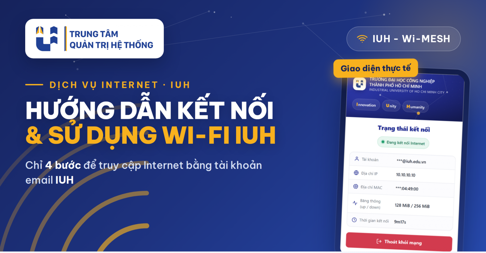Hướng dẫn Wifi IUH